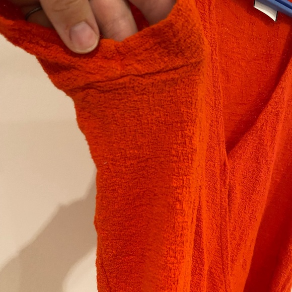 Madewell Texture & Thread Wrap-Tie Top - Picture 4 of 7